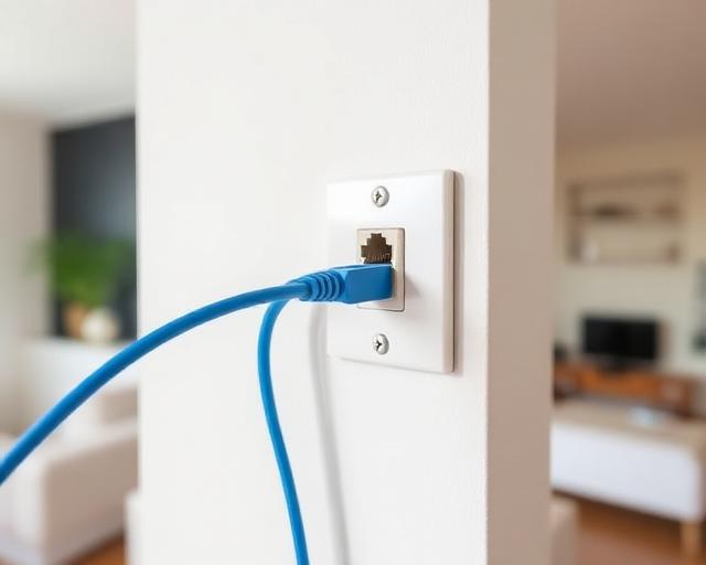 Ethernet wall plate installation